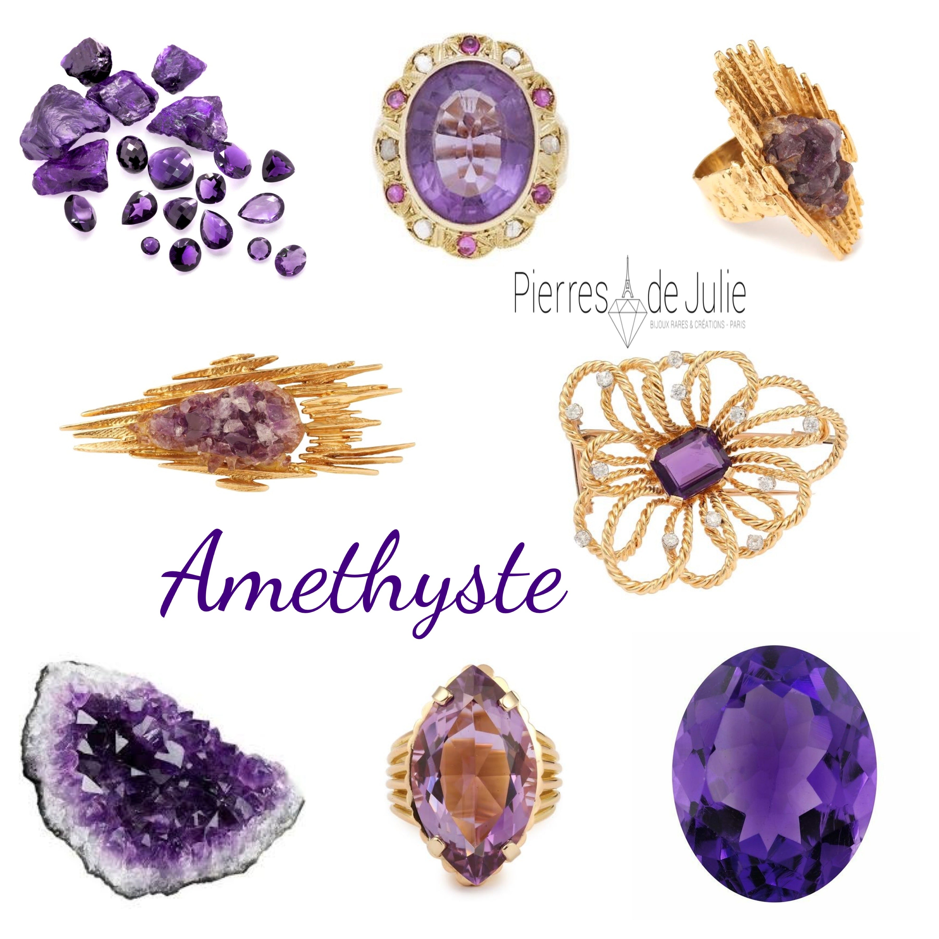 Racine D'Améthyste Brute - Pierre Fine Naturelle Violette, Longueur 11 Cm - Occasion Décoration