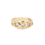 Bague Jonc 1 Carat Diamants Or Jaune 18 Carats