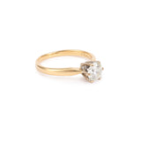 Bague Solitaire Diamant 0.80 carats Or Jaune 18 Carats