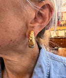 Boucles d'Oreilles Clip Bulgari Spiga Or Jaune 18 Carats