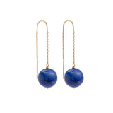 Paire de Boucles d’Oreilles Lapis-Lazuli Or Jaune 18 Carats