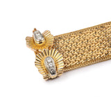 Retro Diamonds 18 Carats Yellow Gold Belt Bracelet