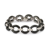 Bracelet Diamants Céramique Or Gris 18 Carats