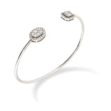 Diamonds 18 Carat White Gold Open bracelet