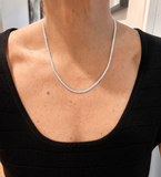 Collier Rivière Diamants 10.15 Carats Or Gris 18 Carats
