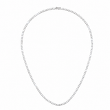 Collier Rivière Diamants 10.15 Carats Or Gris 18 Carats