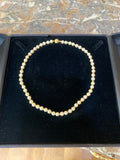 Collier de Perles 38 cm Or Jaune 18 Carats