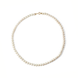6mm Pearls 18 Carats Yellow Gold Necklace