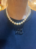 Técla Akoya Pearls 18 Carats Yellow Gold Necklace