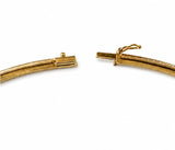 18 Carats Yellow Gold Torque Necklace