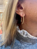 Van Cleef & Arpels Perlée Small Model 18 Carats Rose Gold Hoop Earrings