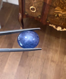 Cabochon Saphir Etoilé Birman Non Chauffé 14.33 Carats (Certificat)