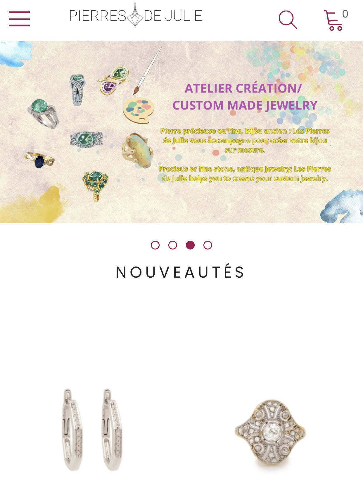 Bijoux anciens et d'occasion Gemmes et Pierres précieuses Paris