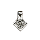 Diamonds 18 Carats White Gold Rhombus Pendant