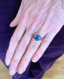 Saphir Madagascar Coussin Non Chauffé 3.53 Carats (Certificat)