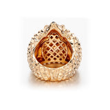 Bague Boucheron Hans Le Hérisson Rubis Diamant Noire Or Rose 18 Carats