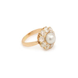 Daisy Pearl 18 Carats Rose Gold Cocktail Ring