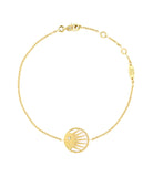 Dior Rose Des Vents “Rose Céleste” Mother Of Pearl & Onyx, Diamonds, 18 Carat Yellow Gold Bracelet