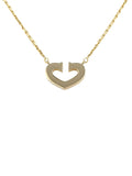 Pendentif / Collier Cartier Coeur et Symbole Or Jaune 18 Carats