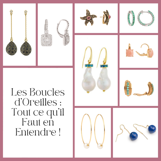 présentation de divers modèles de boucles d'oreilles