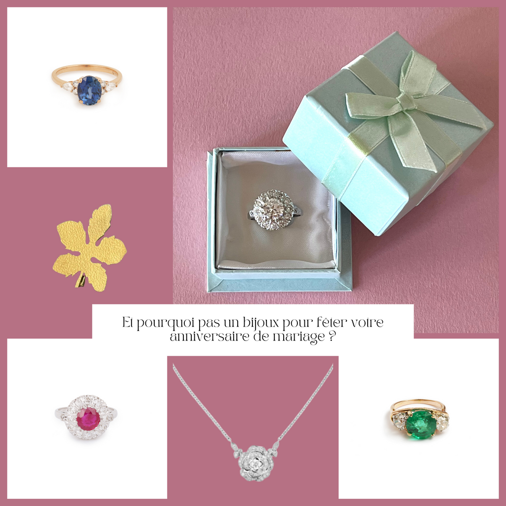 Et pourquoi pas un bijoux pour feter votre anniversaire de mariage Les Pierres de Julie