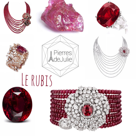 Différents bijoux vintage en rubis