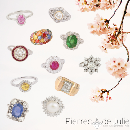 Bague Vintage N301 – En Plastique – Taille 55 – Occasion – Sans Marque – Bijou Fantaisie Rétro