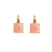 Boucles d'Oreilles Opale Rose Or Rose 18 Carats