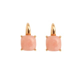 Pink Opal 18 Carat Rose Gold Earrings 