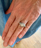 Bague Art-Déco Diamants 1.10 Carat Platine