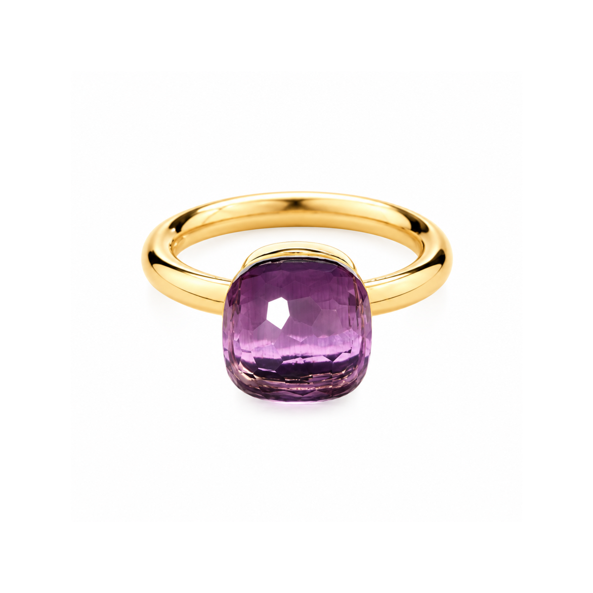 Bague Pomellato Nudo Classic Améthyste Or Jaune 18 Carats