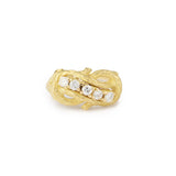 Vintage Diamonds 18 Carat Yellow Gold Wooden Branch Ring