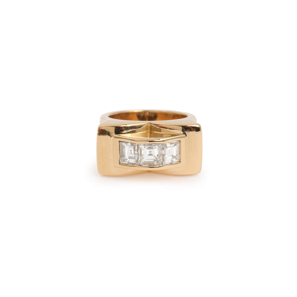 【限定値下げ】French Antique Tank Ring 18k pt 限定値下げ】French Antique Tank Ring 18k pt