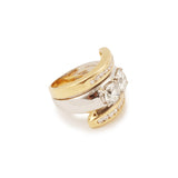 Bague Vintage Diamants 2 Carats 2 Ors 18 Carats