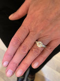 Certified 2 Carats Diamond 18 Carats White Gold Solitaire Ring 