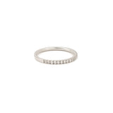 Alliance Demi Tour Diamants 0,23 carats Or Gris 18 Carats