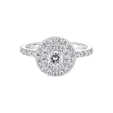 Bague Marguerite Rétroromantique Gemmyo Diamants Or Gris 18 Carats