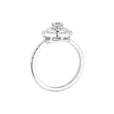 Bague Marguerite Rétroromantique Gemmyo Diamants Or Gris 18 Carats