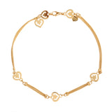 Collier Légendes O.J. Perrin Cœur Or Jaune 18 Carats