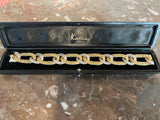 Bracelet Kutchinsky Torsade Or Jaune Or Gris 18 Carats