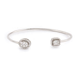 Diamonds 18 Carat White Gold Open bracelet