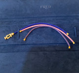 Bracelet Fred Force 10 Moyen Modèle Semi-Pavé Diamants Or Jaune 18 Carats