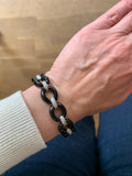Bracelet Diamants Céramique Or Gris 18 Carats