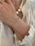 2.85 Carats Diamonds 18 Carat Rose Gold Tennis Bracelet