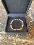 Bracelet de Perles et Billes d'Or Jaune 18 Carats