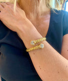 Bracelet Chimento Stretch Diamants Or Jaune 18 Carats