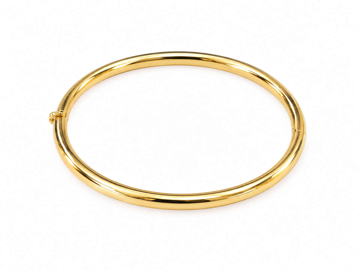 Bracelet Jonc Or Jaune 18 Carats