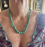 Collier Turquoise Or Jaune 18 Carats
