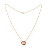 Collier Tourmaline Orangée Or Jaune 18 Carats
