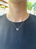 Collier Tourmaline Orangée Or Jaune 18 Carats